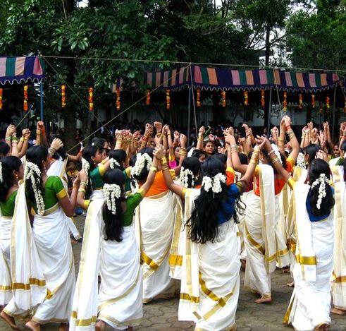 Elephants near Periyar Lake Thekkady